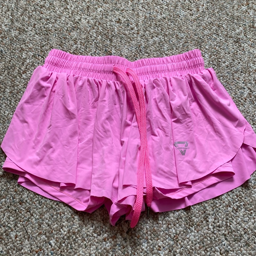 Pink Athletic Split shorts